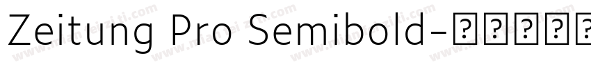 Zeitung Pro Semibold字体转换